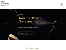 Tablet Screenshot of ecole-parfum.com